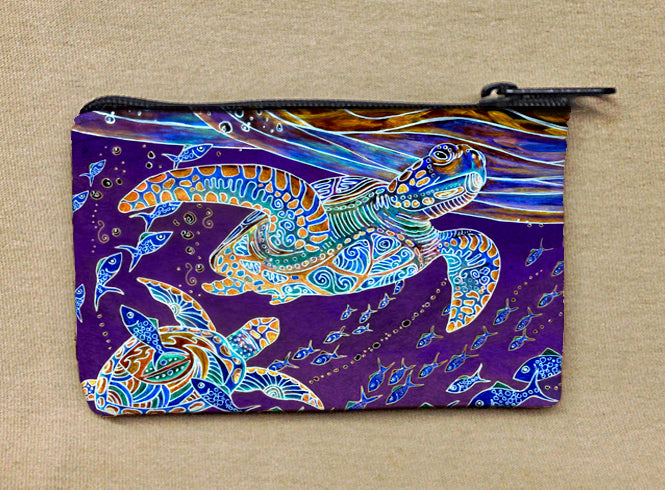 Turtles and Fish Coin Bag