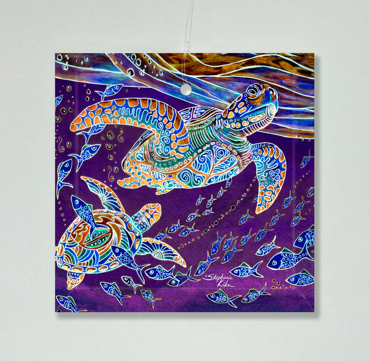 Turtles and Fish Ornament/Suncatcher