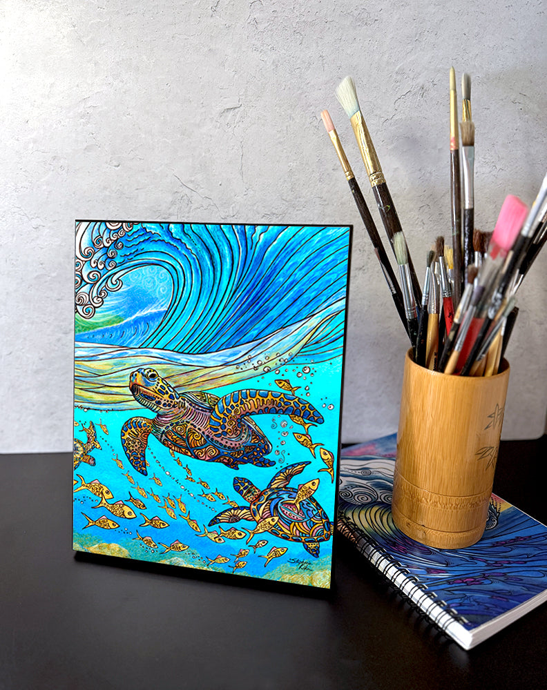 Under the Wave Wall Art Panel