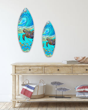 Under the Wave Surfboard Wall Art – Stephanie Kiker Designs
