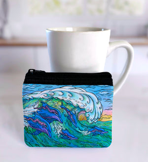 Wave Riding Coin Bag