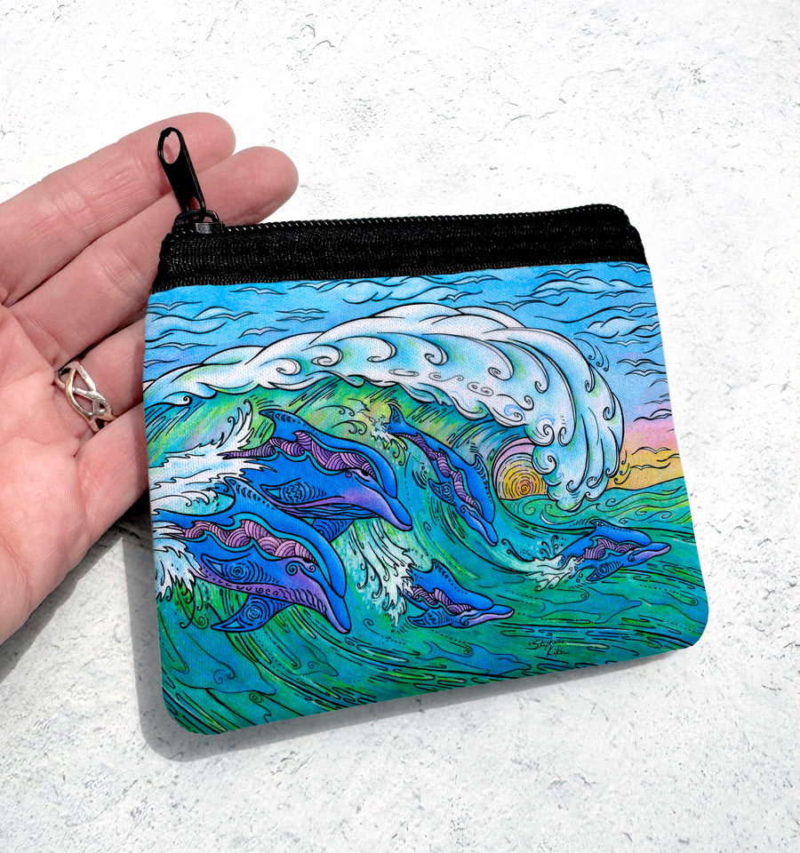 Wave Riding Coin Bag