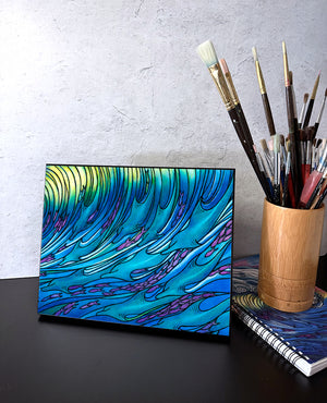 Waves of Dolphin Wall Art Panel