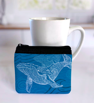 Whale One Color Coin Bag