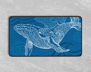 Whale One Color Desk Mat