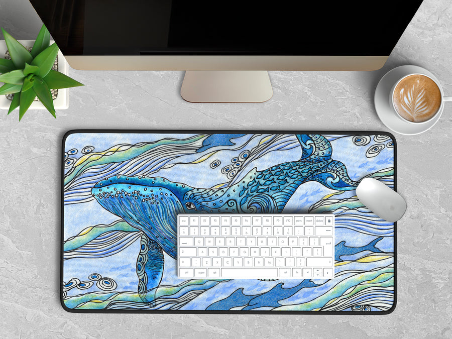 Whale Watch Desk Mat