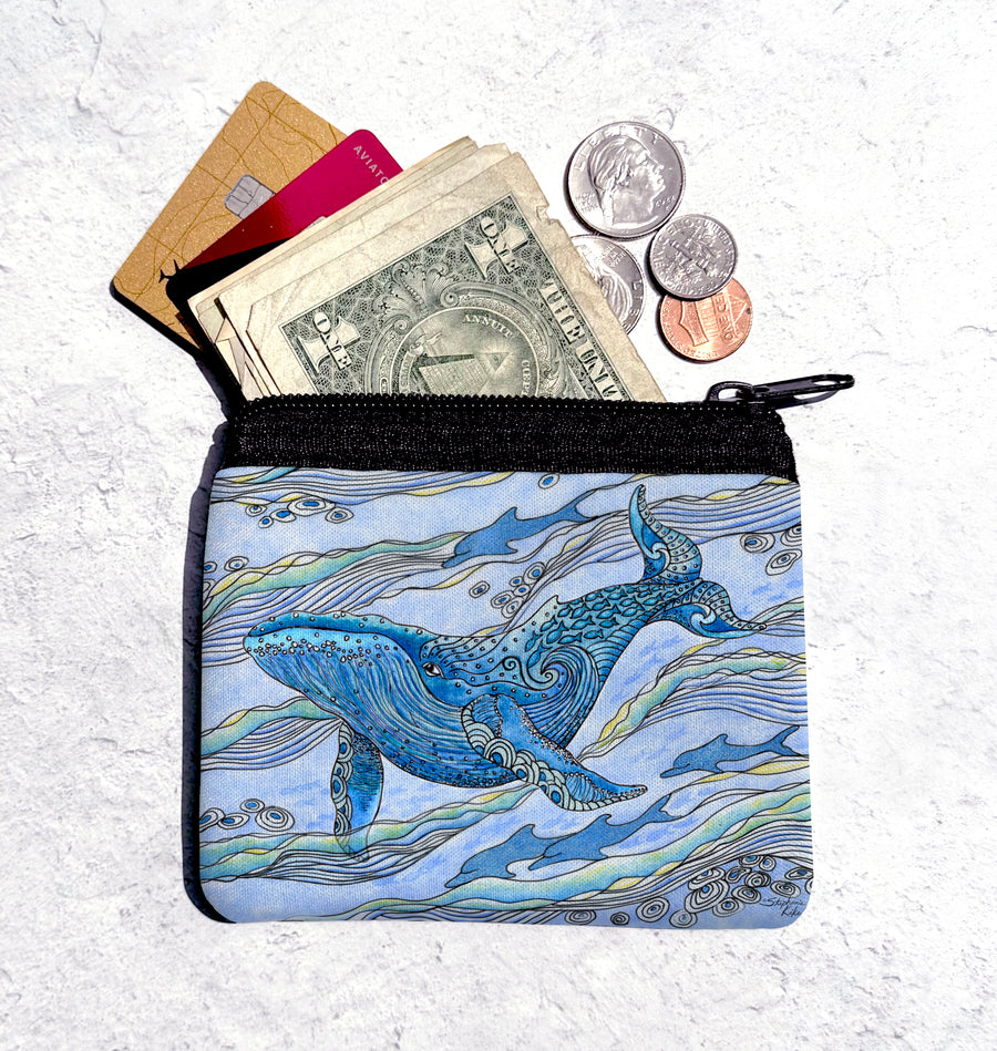 Whale Watch Coin Bag