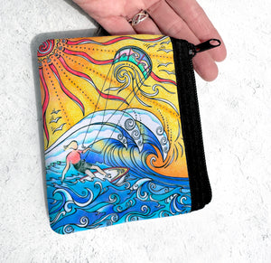 Wind and Waves Coin Bag