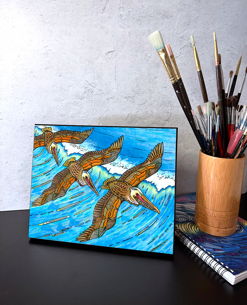 Wings over Waves Wall Art Panel