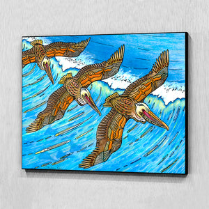 Wings over Waves Wall Art Panel