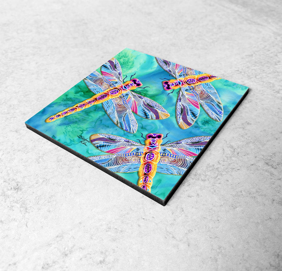 Yellow Dragonflies Magnet