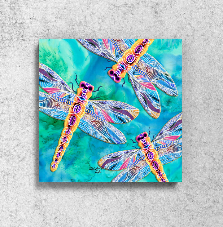 Yellow Dragonflies Magnet