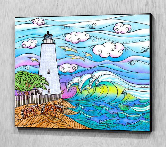 Ocracoke Waves Wall Art Panel
