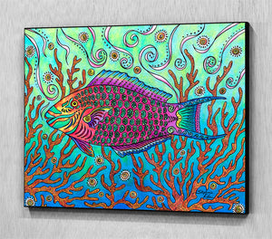 Parrotfish Wall Art Panel