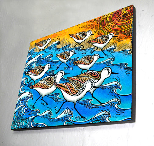 Sanderling Dance Wall Art Panel