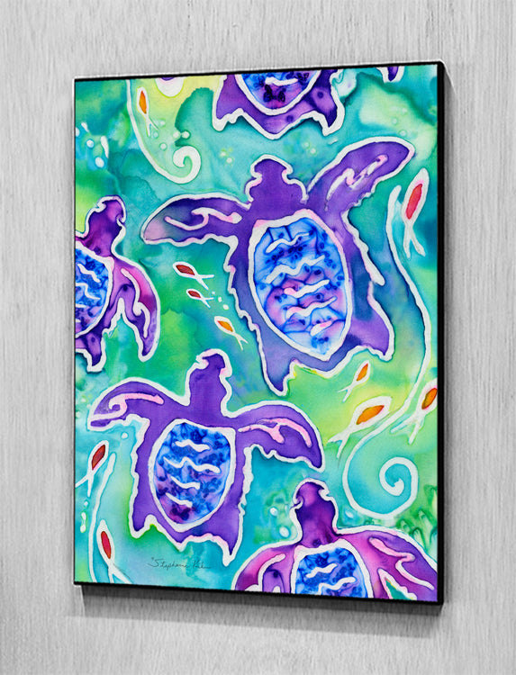 Sea Turtle Swim Wall Art Panel