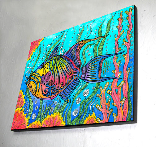 Trigger Fish Wall Art Panel