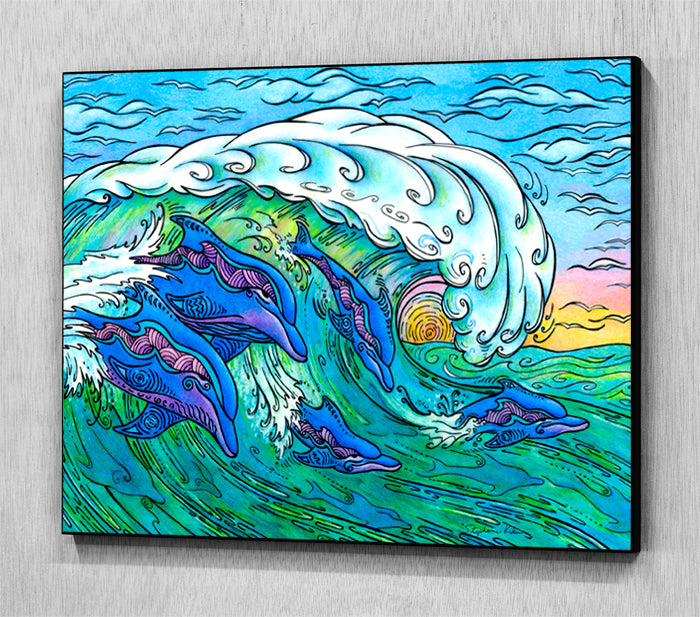 Wave Riding Wall Art Panel