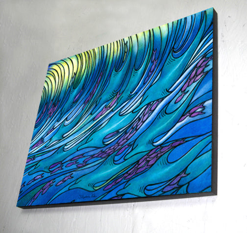 Waves of Dolphin Wall Art Panel