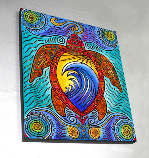 Waves of the Turtles Wall Art Panel