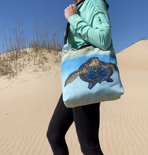 Turtle Paradise Tote Beach Bag