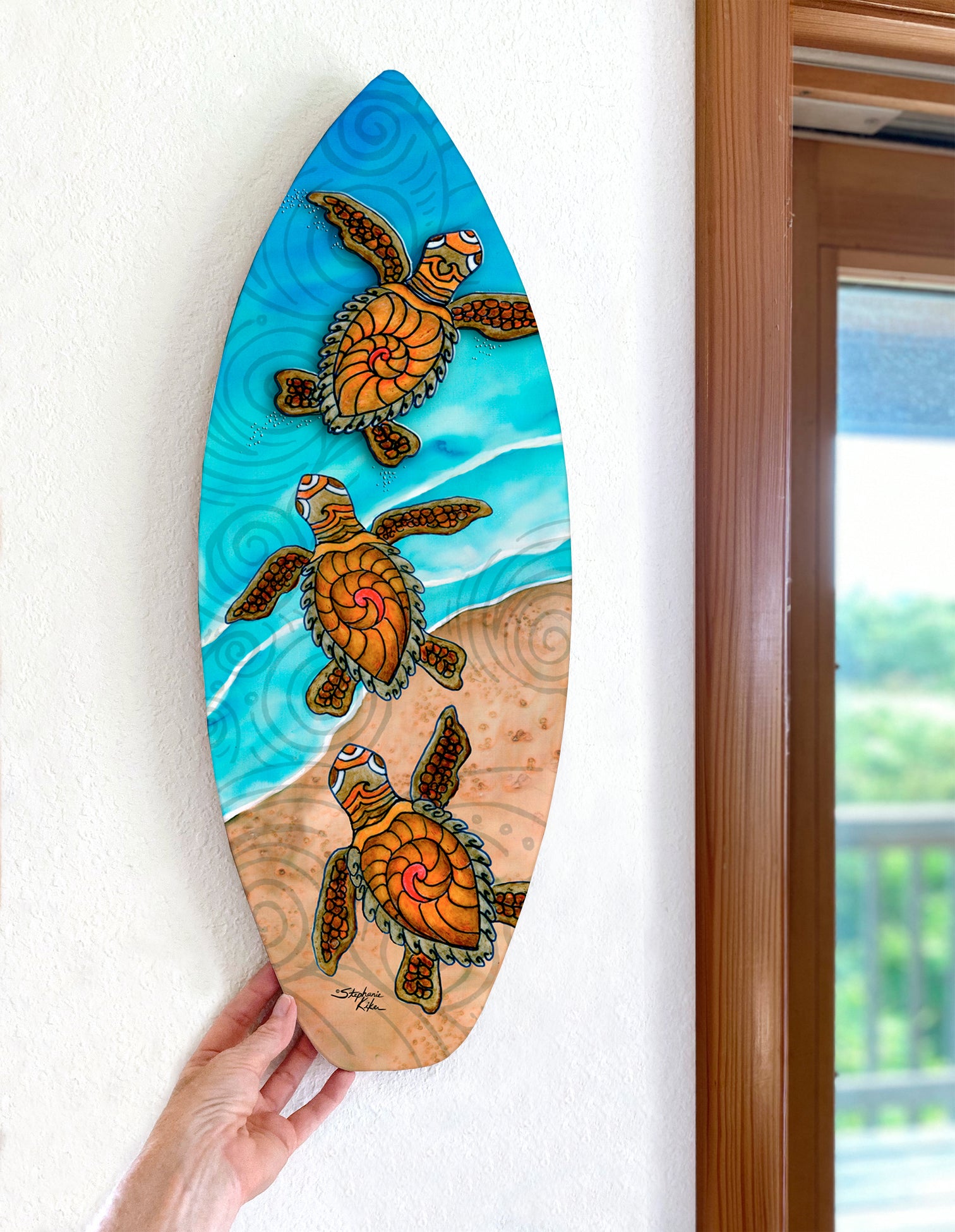 Hatteras Waves Surfboard Wall Art – Stephanie Kiker Designs