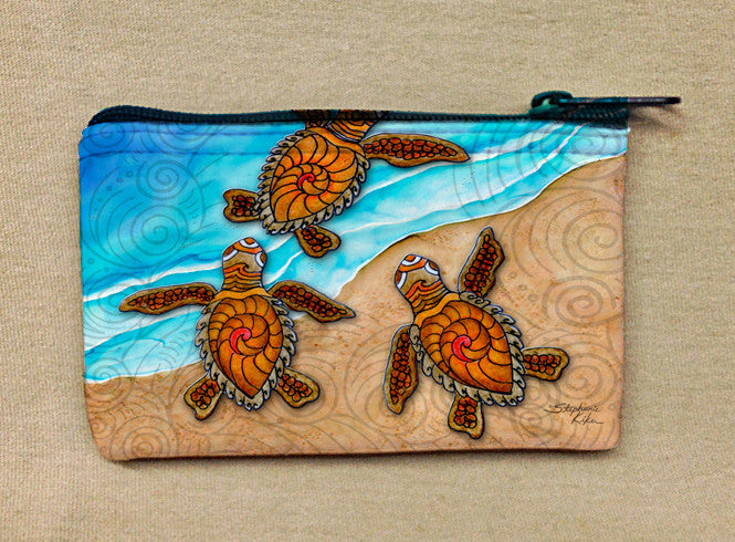 3 Baby Turtles Coin Bag