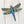 Tropical Patterns Blue- Dragonfly Shape
