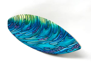 Waves of Dolphin Surfboard Wall Art