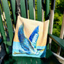 Heron in Flight Tote Beach Bag