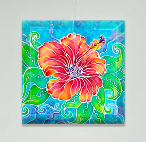 Tropical Hibiscus Ornament/Suncatcher