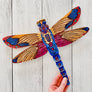 Red, Blue, Yellow Dragonfly- Dragonfly Shape