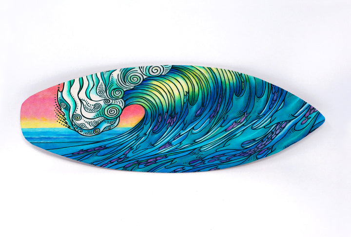 The Wave Surfboard Wall Art