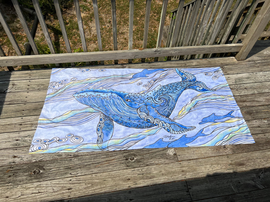 Whale Watch Beach Towel