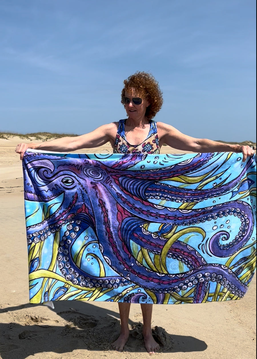Octopus Beach Towel