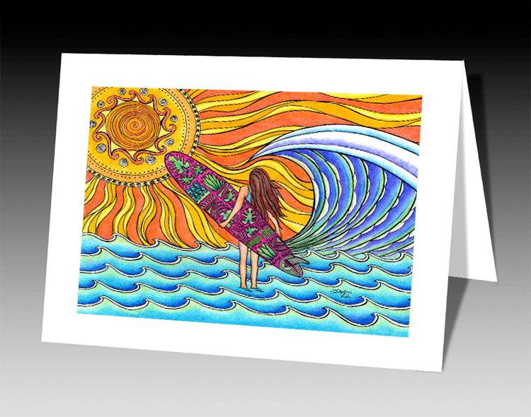 Summer Sun Notecard