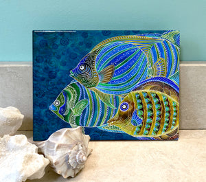 Fish School Ceramic Tile