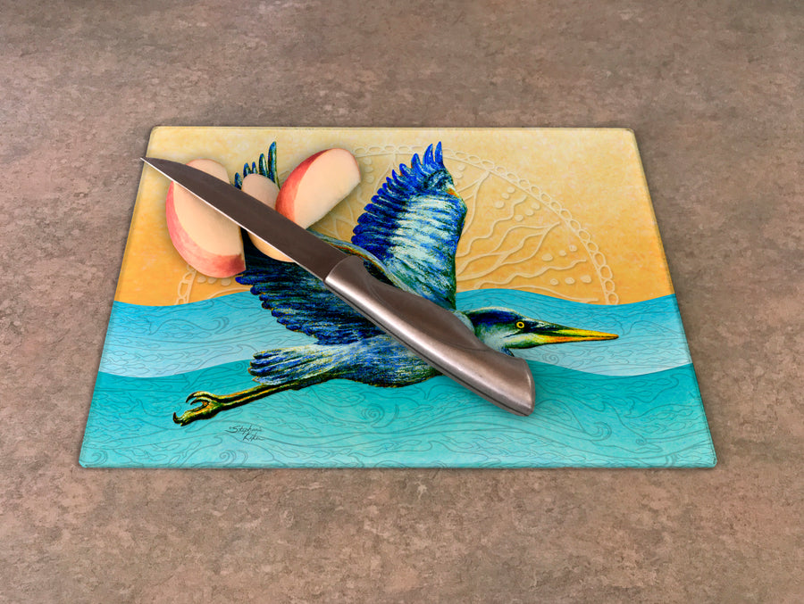 Heron in Flight Cutting Board