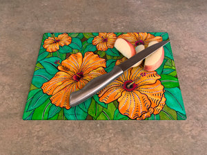 Hibiscus Cutting Board