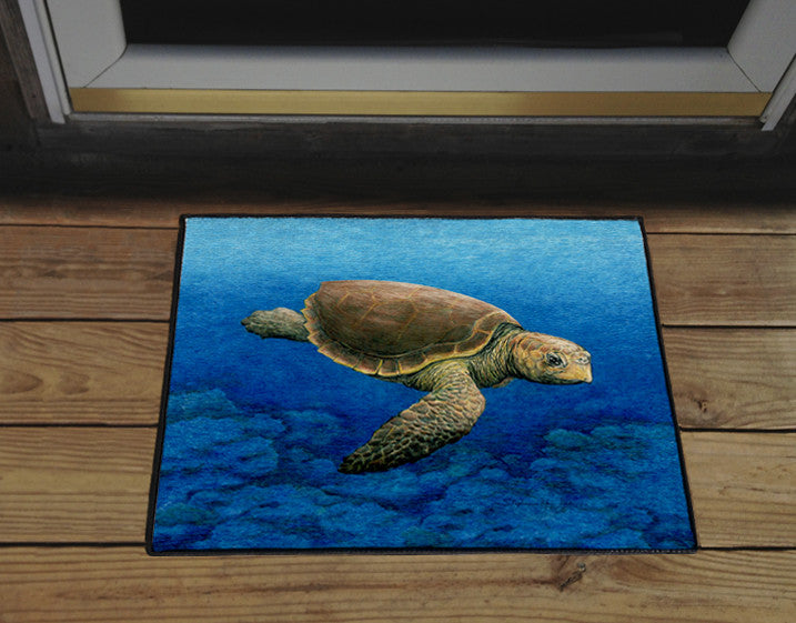 Loggerhead Turtle Door Mat