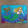 Mermaid and Turtles Cutting Board