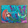 Mermaid and Seahorses Cutting Board