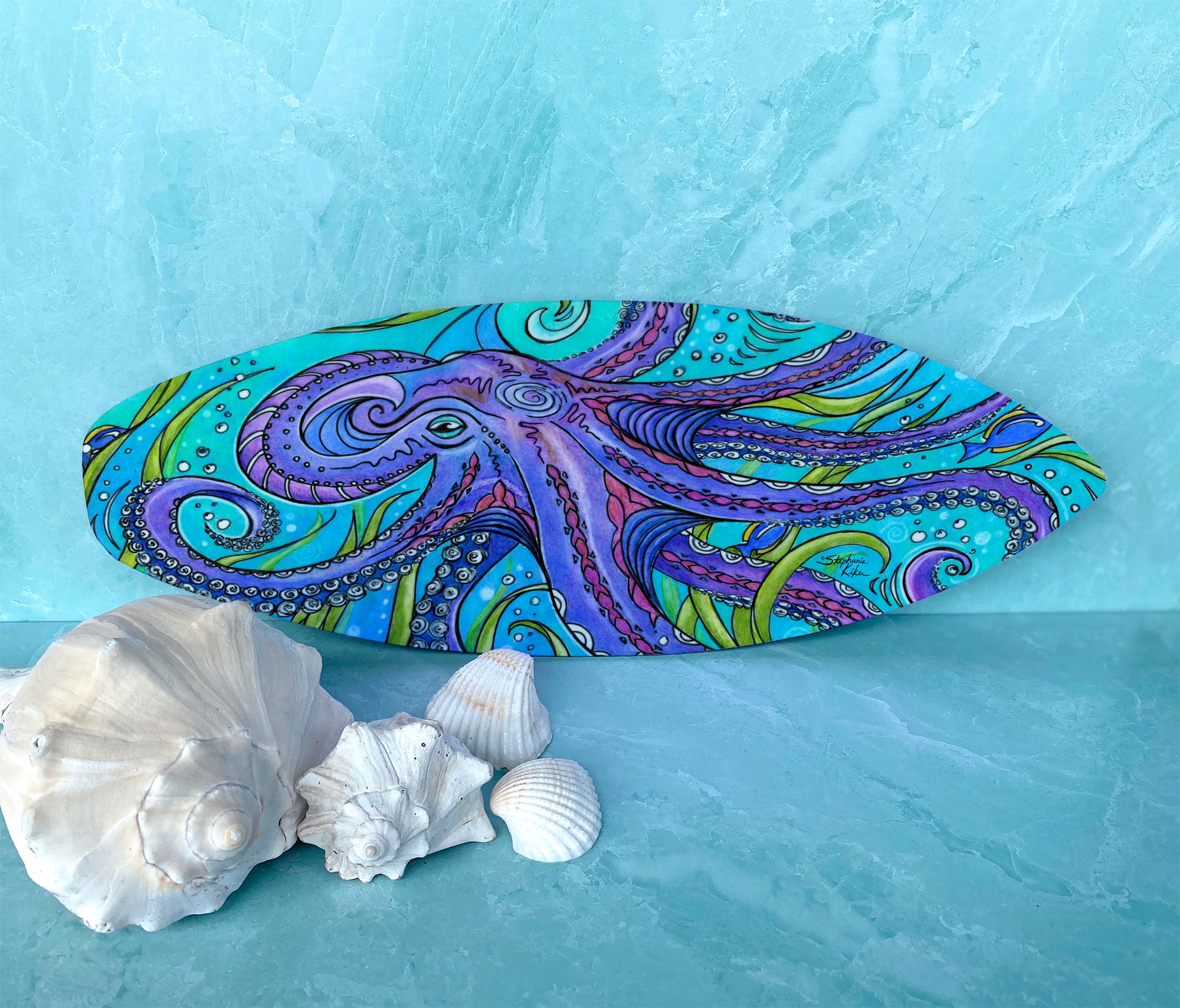 Octopus Surfboard Wall Art – Stephanie Kiker Designs