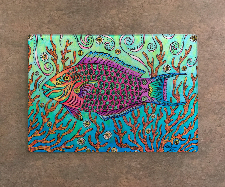 Parrot Fish Cutting Board