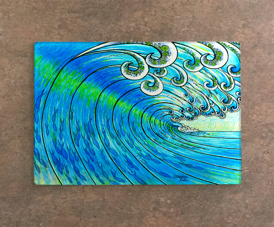 Party Wave Cutting Board