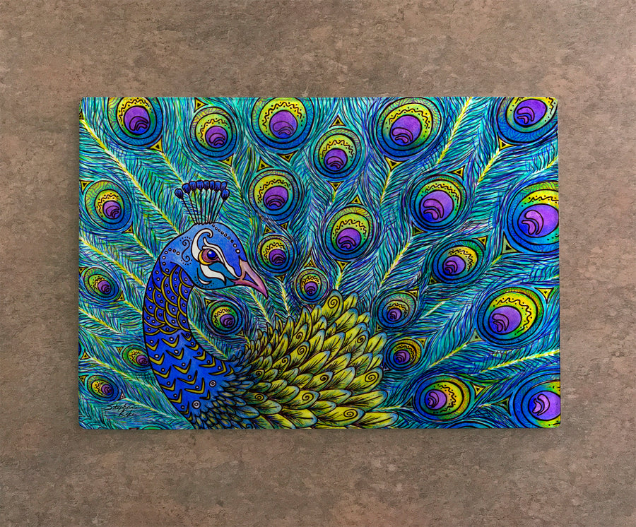 Peacock Cutting Board