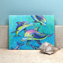 Rainbow Dolphin Ceramic Tile