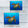 Sea Grass Turtle Ceramic Tile