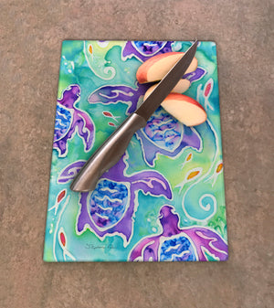 Sea Turtle Swim Cutting Board