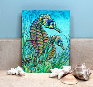 Seahorses Ceramic Tile